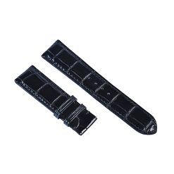 Dây đồng hồ da Cá Sấu đen