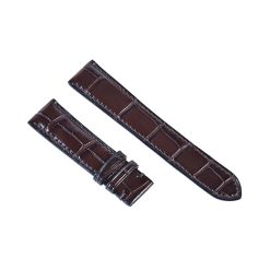 Dây đồng hồ da Cá Sấu nâu cafe