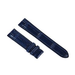 Dây đồng hồ da Cá Sấu xanh Navy