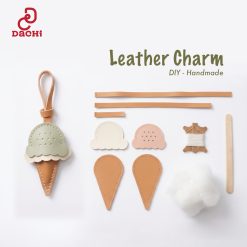 Bộ Kit Charm Da DIY – Kem Ốc Quế Handmade